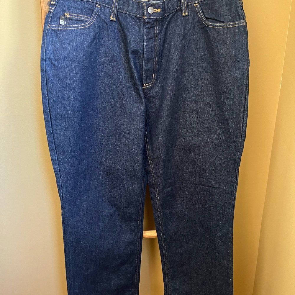 Helix Men's Relaxed Boot Cut Heavyweight Denim Jeans 38 x 30